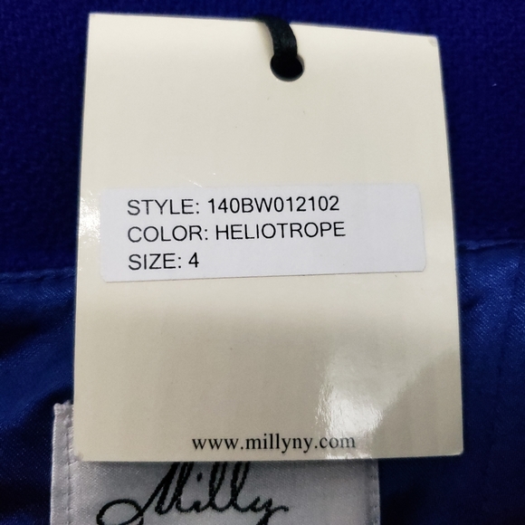 Milly of New York | Woman's Cocktail Dress - Blue Size 4 - Picture 14 of 15